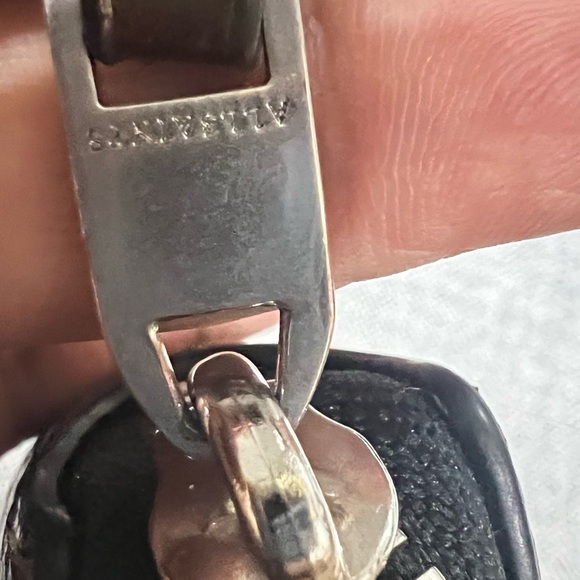 All saints metallic leather long wallet/wristlet - Picture 7 of 16